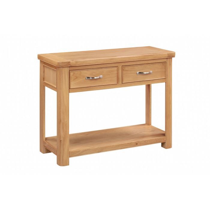 Oxford 2 Drawer Console Oak