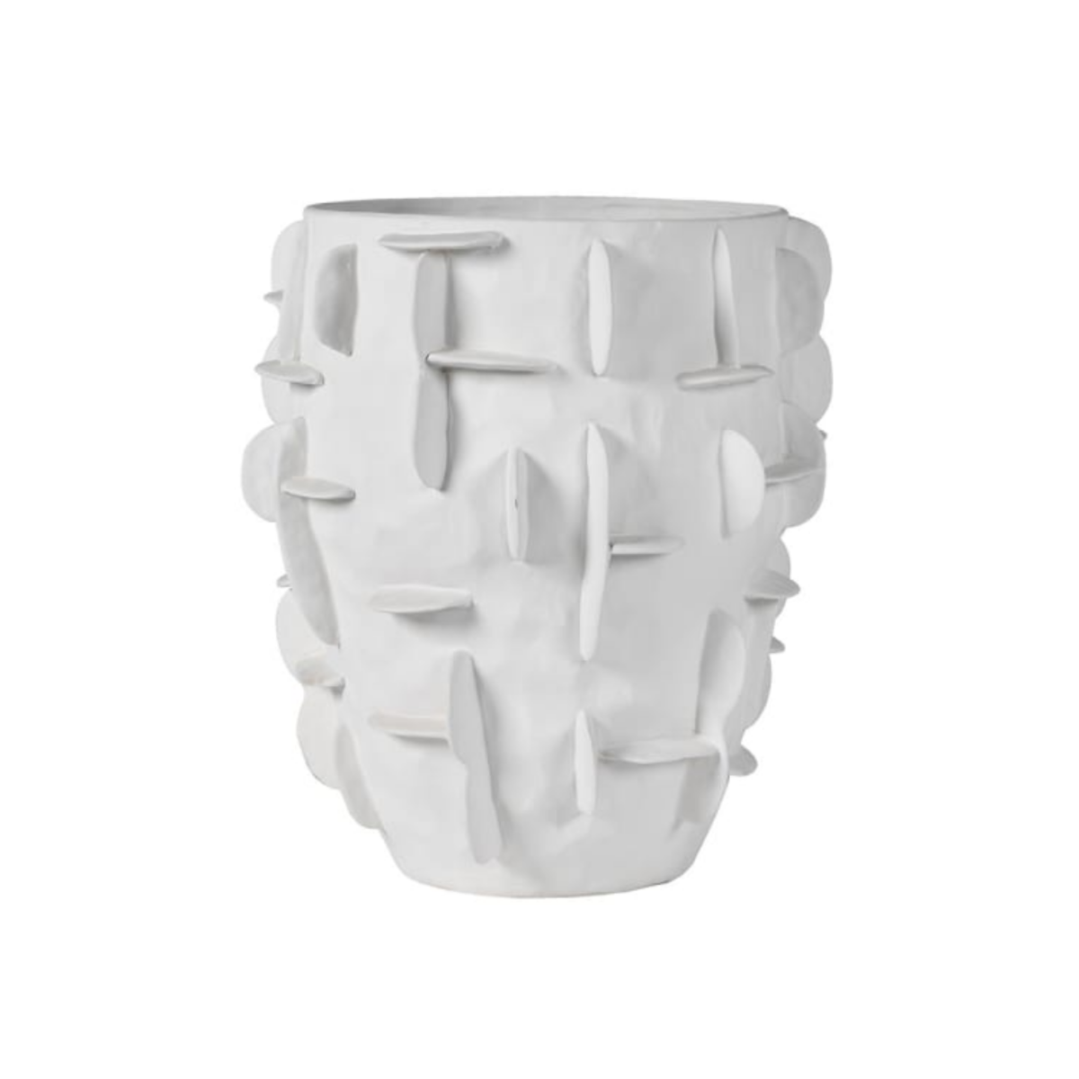 White Ceramic 3D Vase