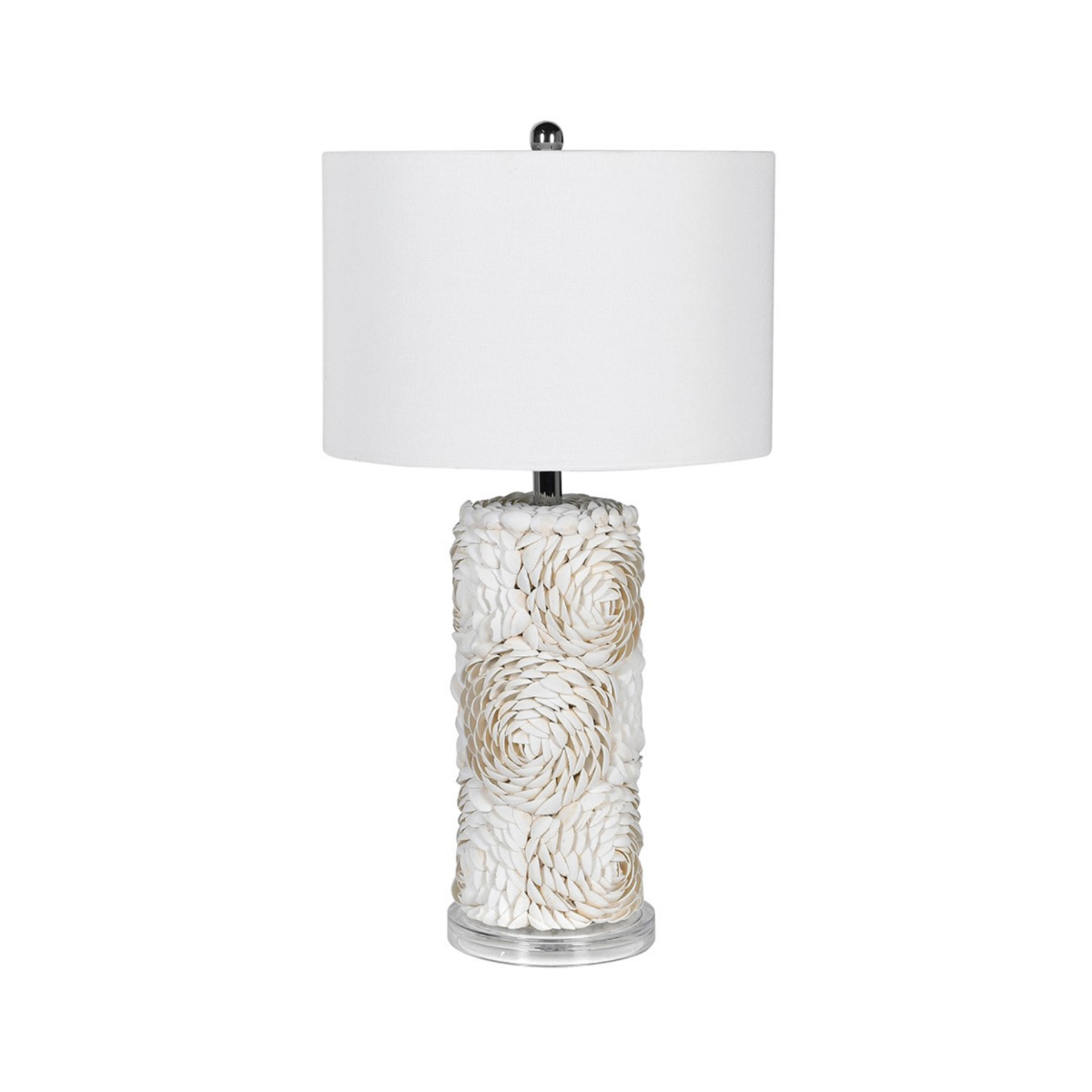 Shell Flowers Table Lamp with Shade