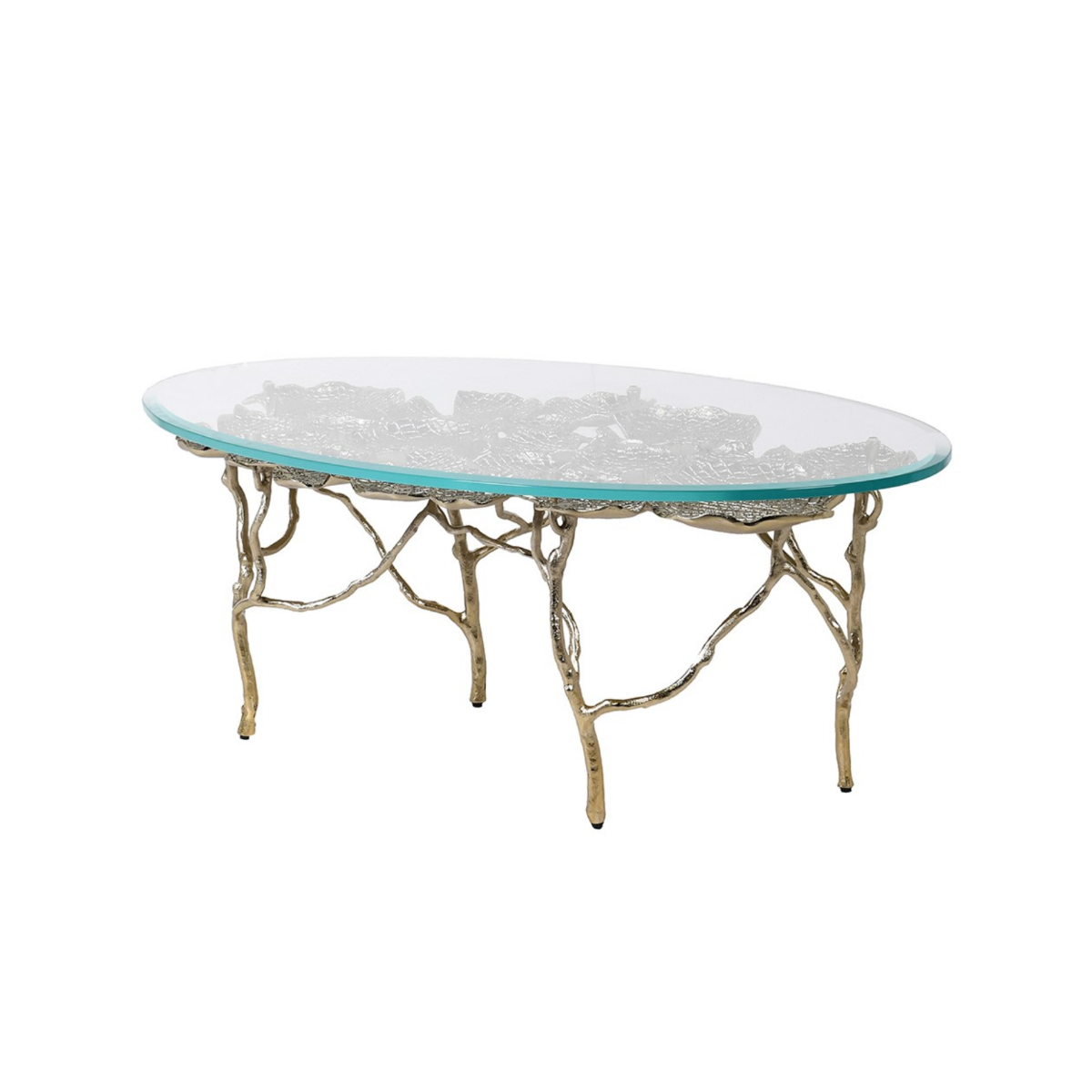 Gold Lily Pad Coffee Table
