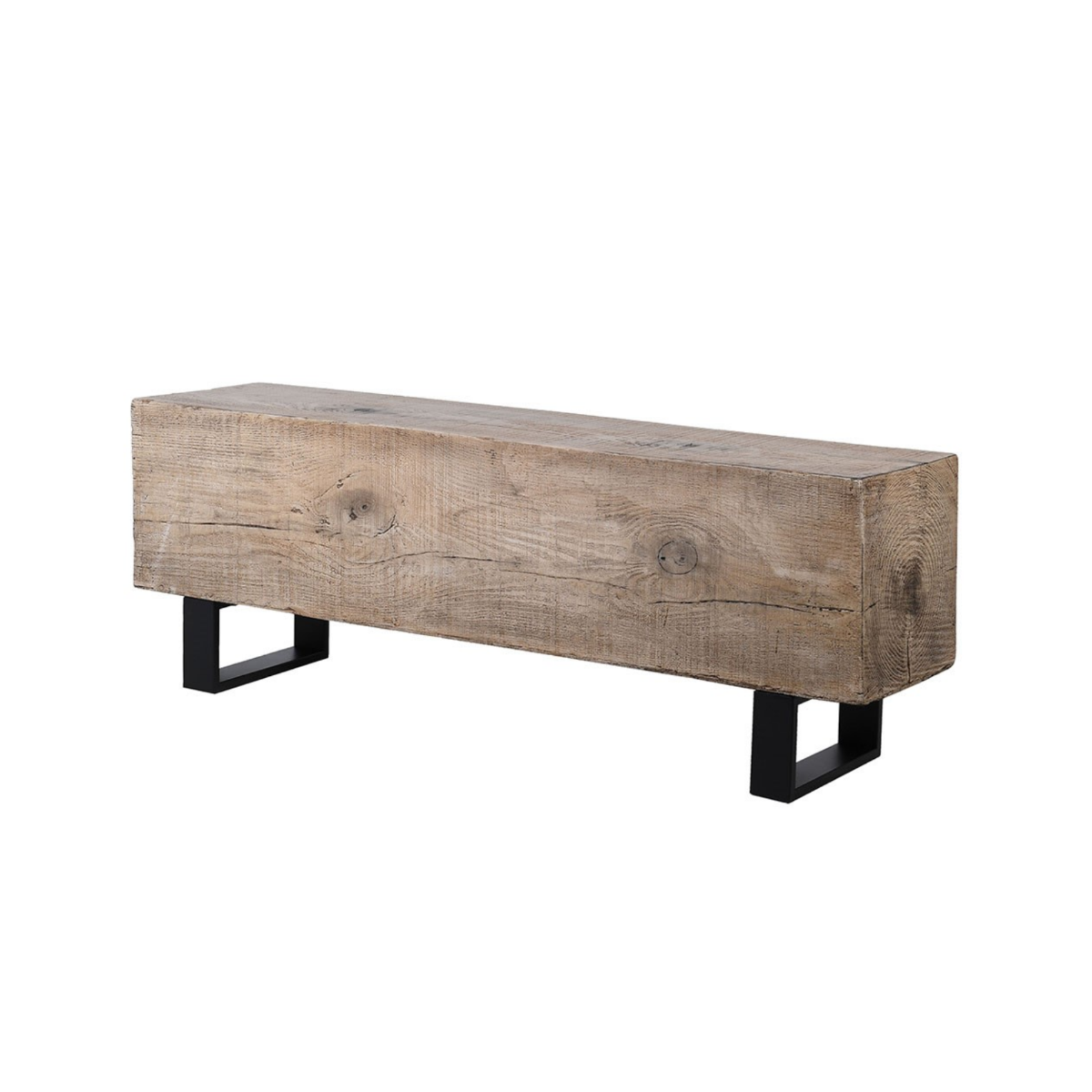 Wooden Effect Block Bench