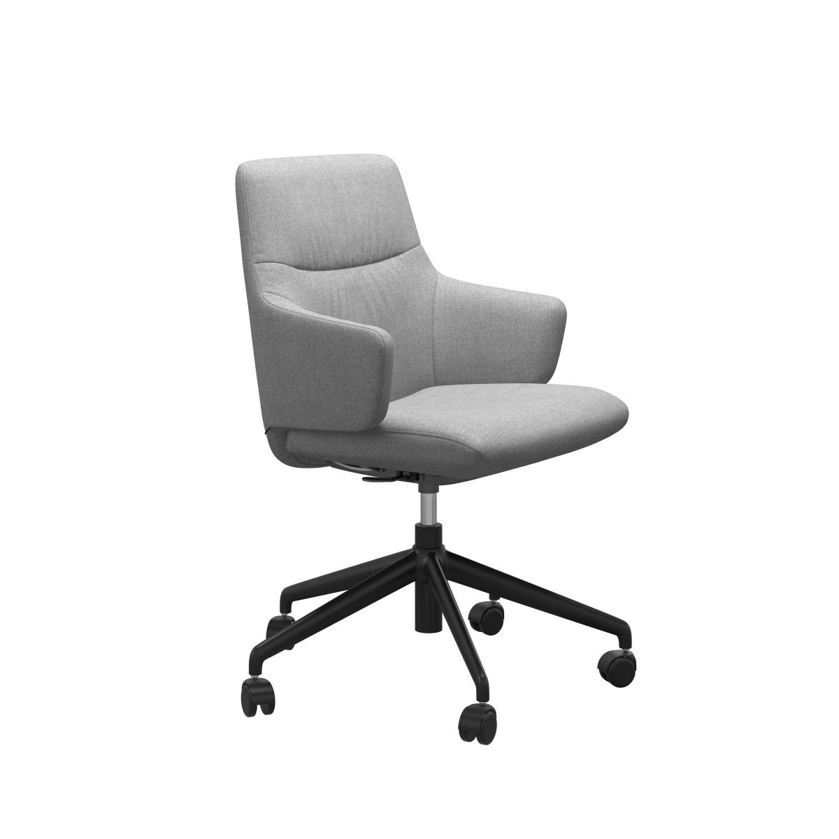 Stressless Mint Low Office Chair With Arms Fabric