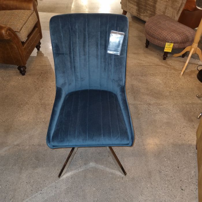 Susan Dining Chair Teal Velvet