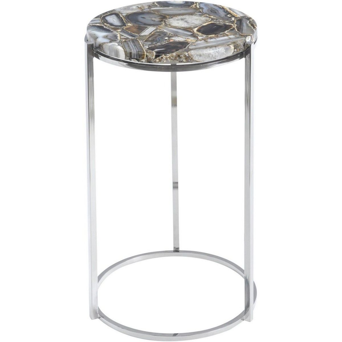 Monaco Agate Round Side Table