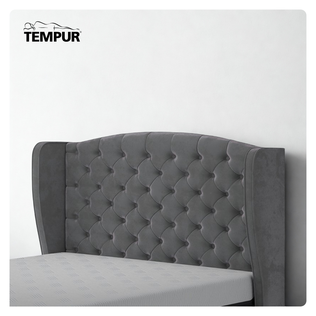 TEMPUR® Woodbridge Headboard (Single) in Velvet Armour