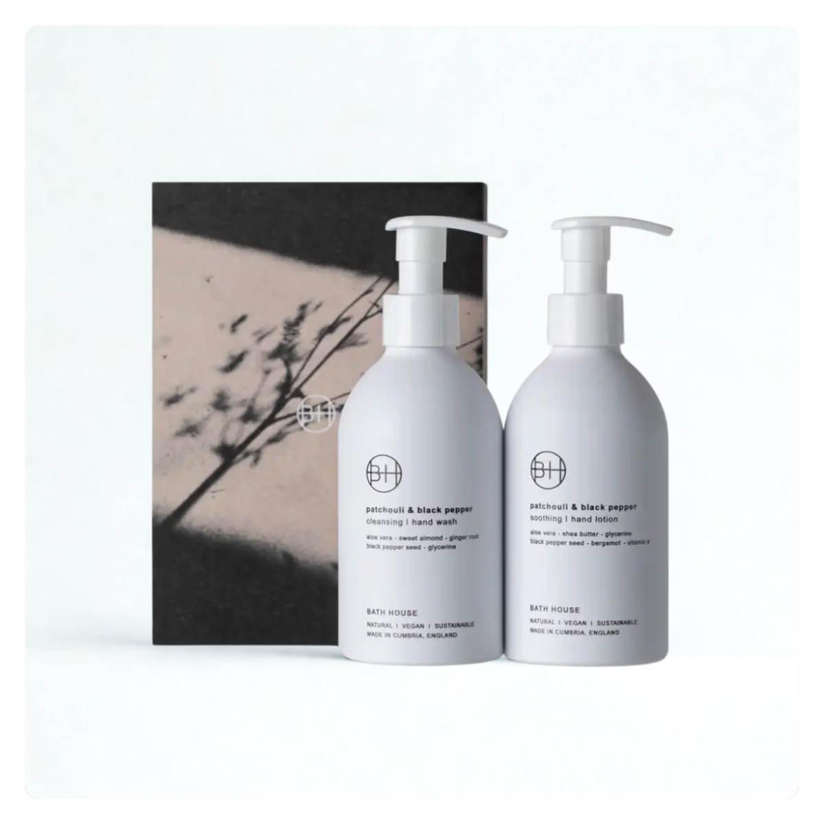 Bath House Patchouli and Black Pepper Handcare Gift Box 