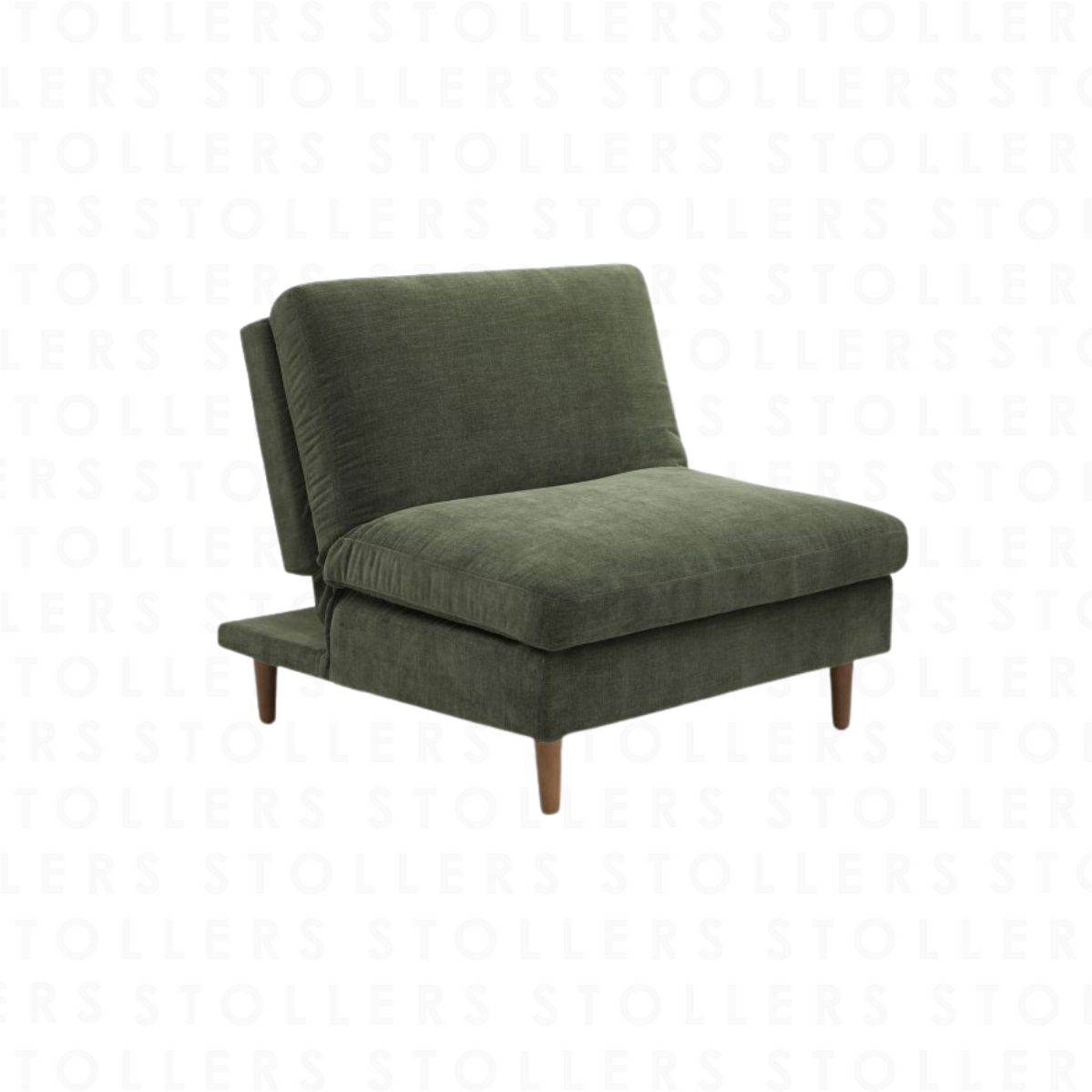 Modular Click Clack Chair in Olive