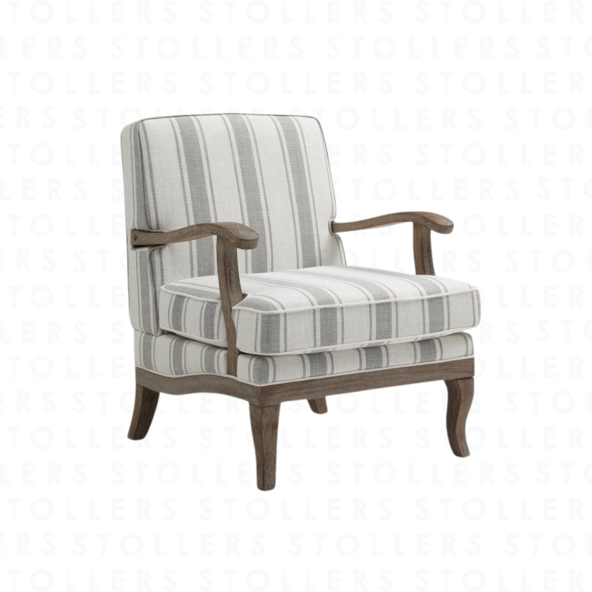 Textured Linen Stripe Chair