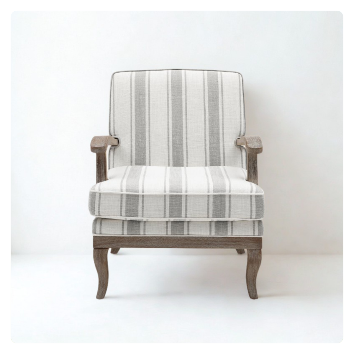 Textured Linen Stripe Chair