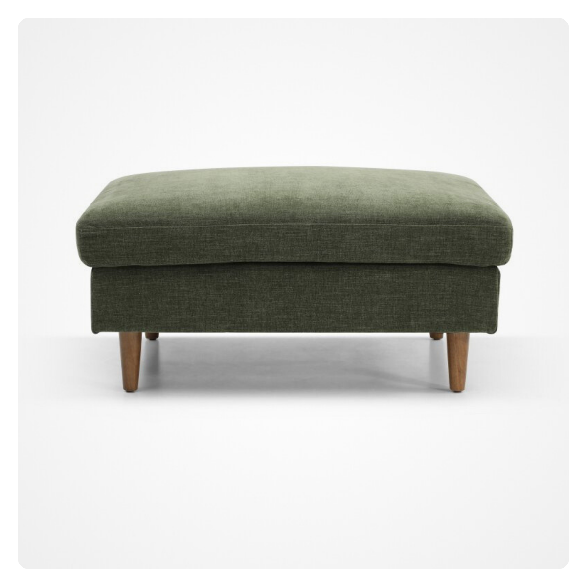 Ottoman Footstool in Olive