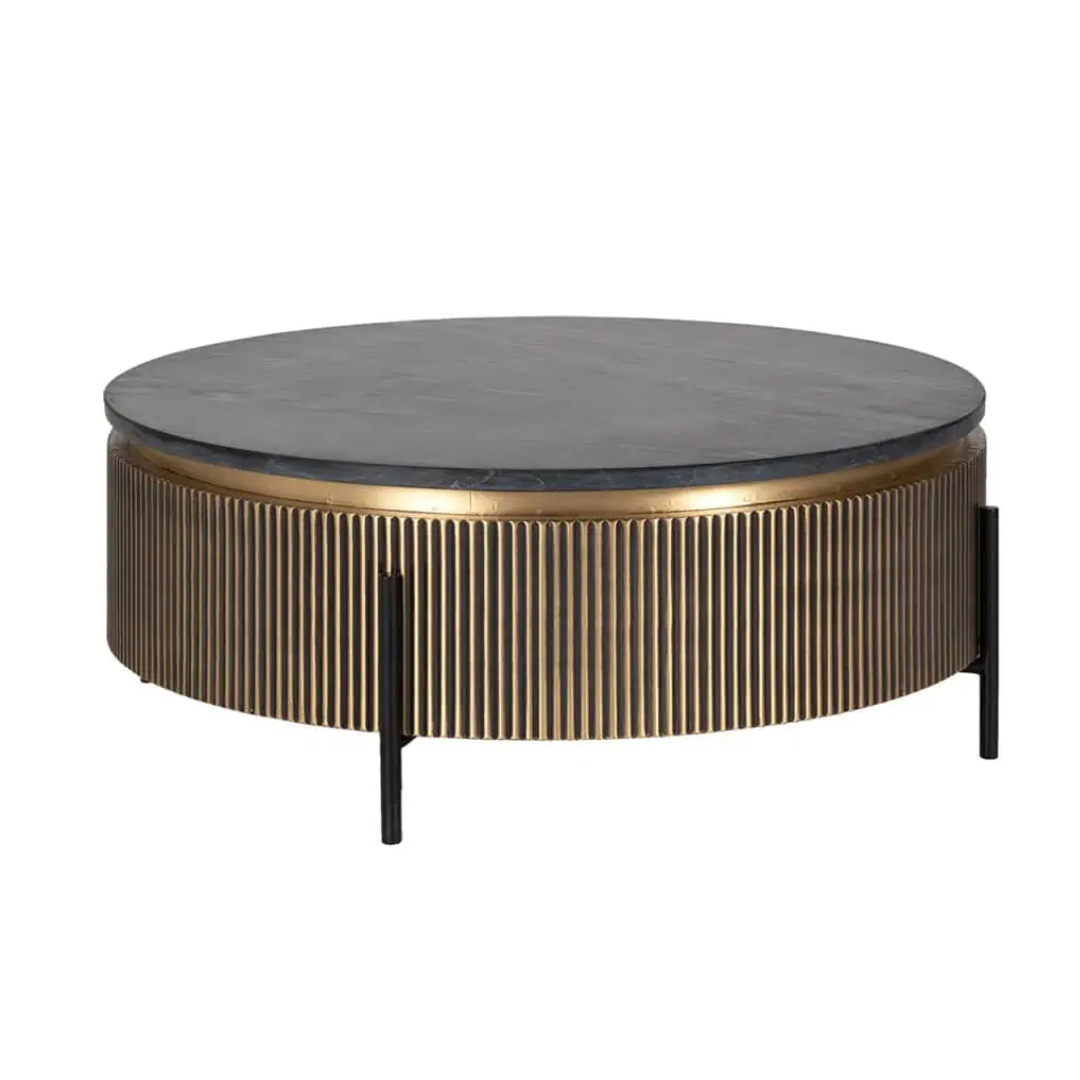 Ironville Coffee Table in Gold