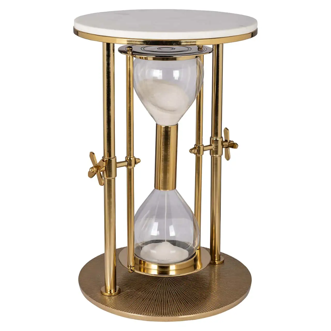 Tempus End Table in Gold