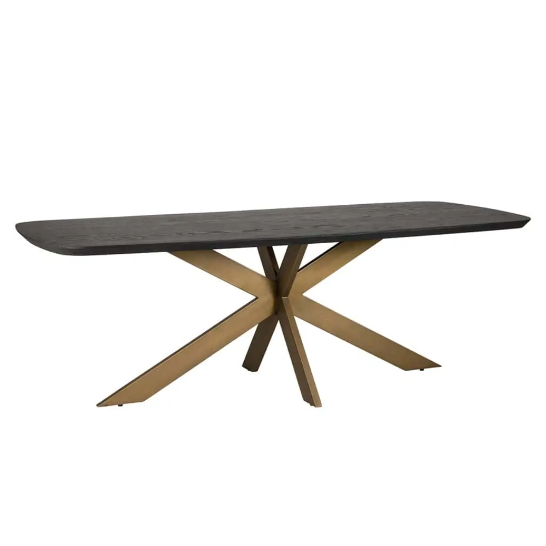 Cambon Oval Dining Table in Dark Coffee