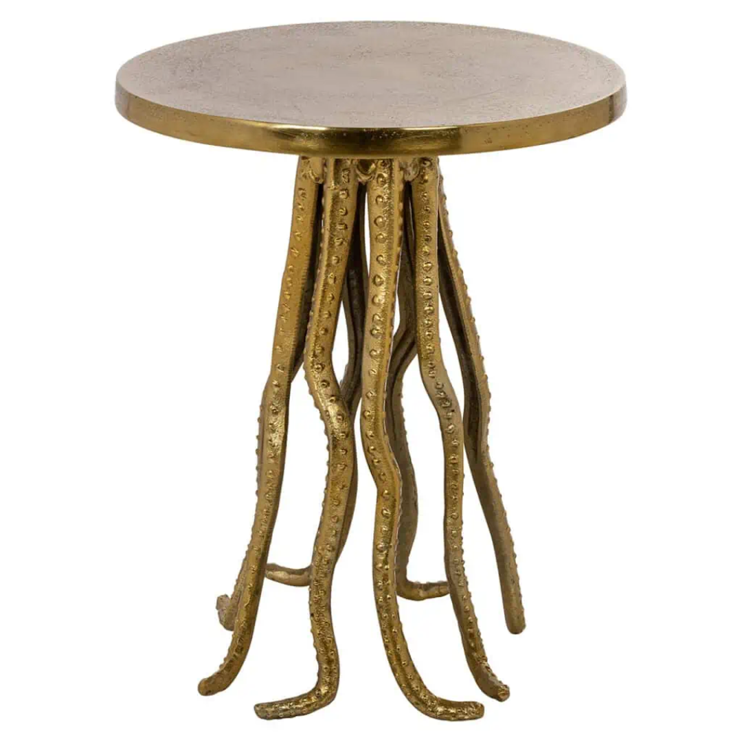 Macey End Table in Gold