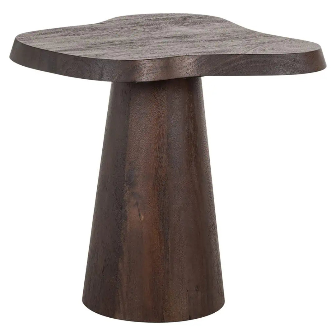 Odile End Table in Dark Brown