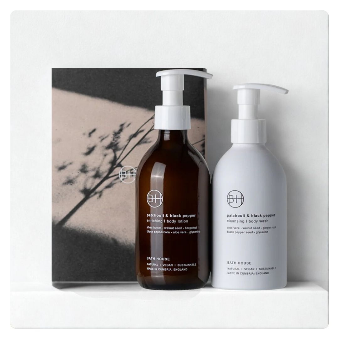 Bath House Patchouli and Black Pepper Bodycare Duo