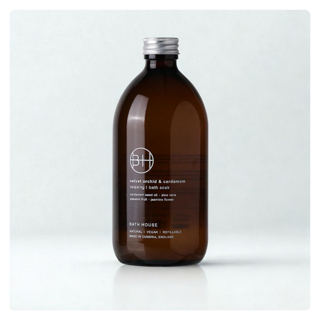 Bath House Velvet Orchid and Cardamom Bath Soak 500ml
