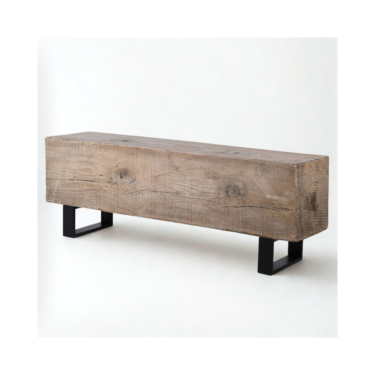 Wooden Effect Block Bench