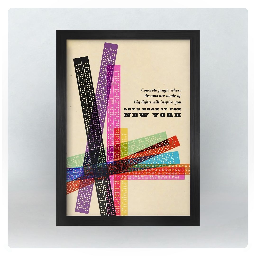 A2 Empire State of Mind in Black Frame