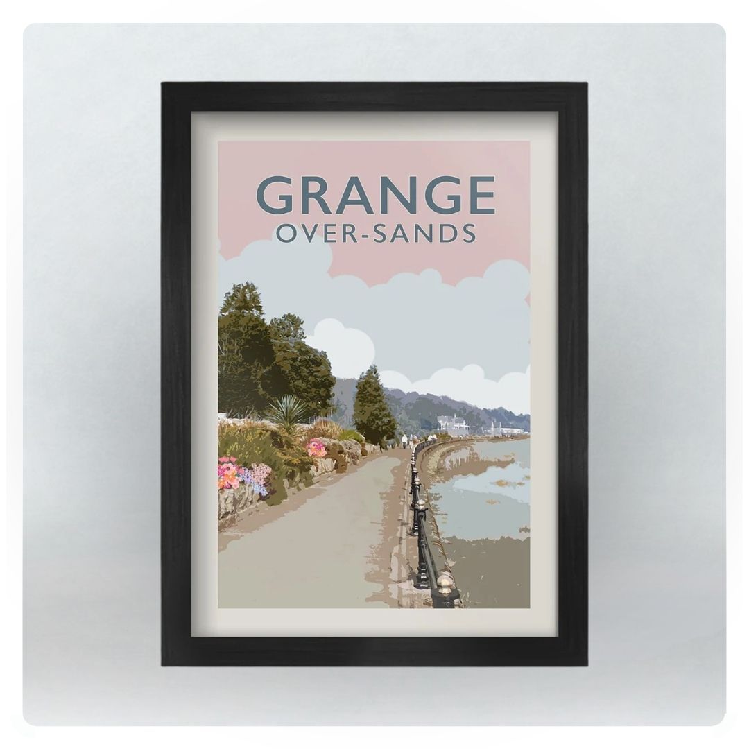A2 Grange-over-Sands Retro Style in Black Frame