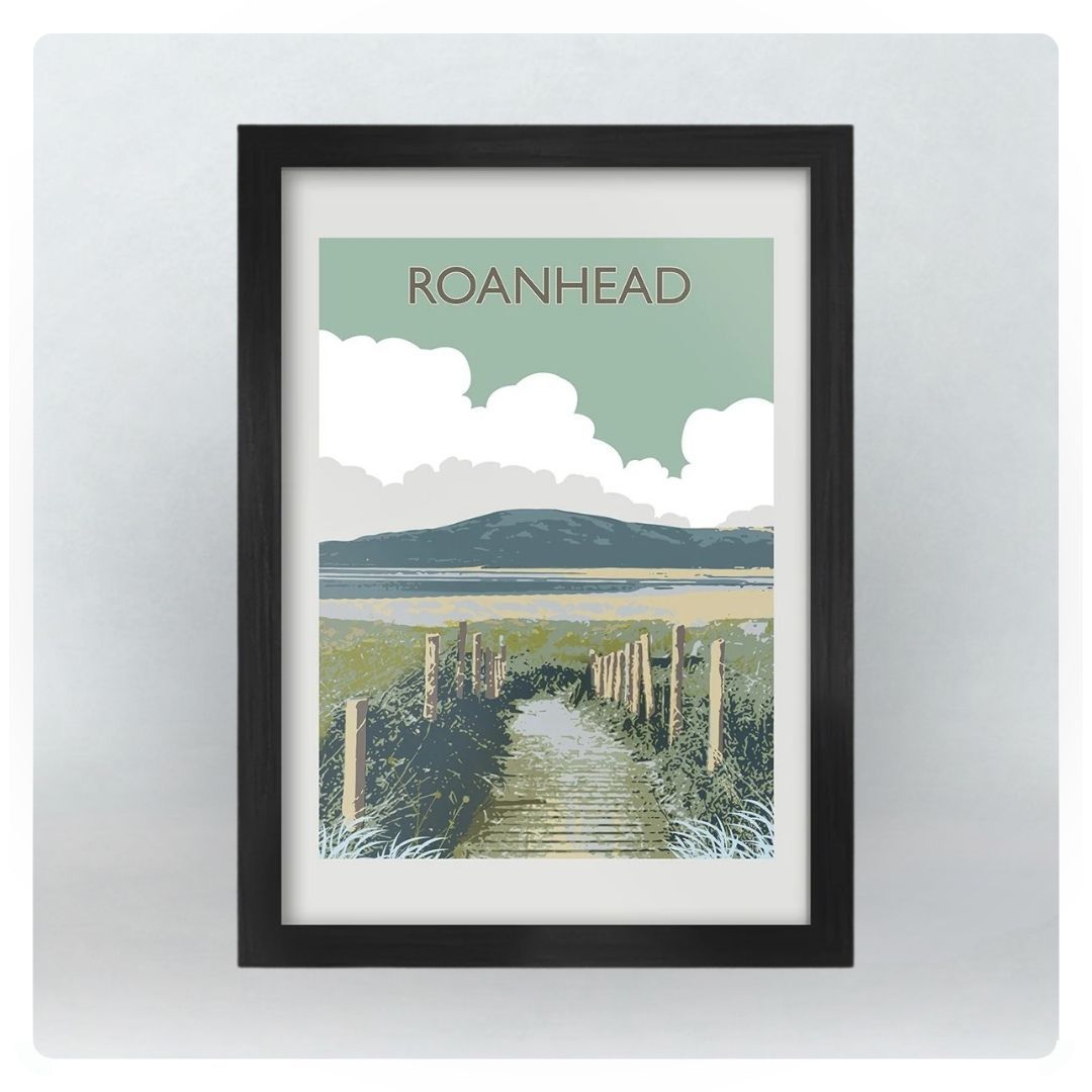 A2 Roanhead Poster Print | Black Frame