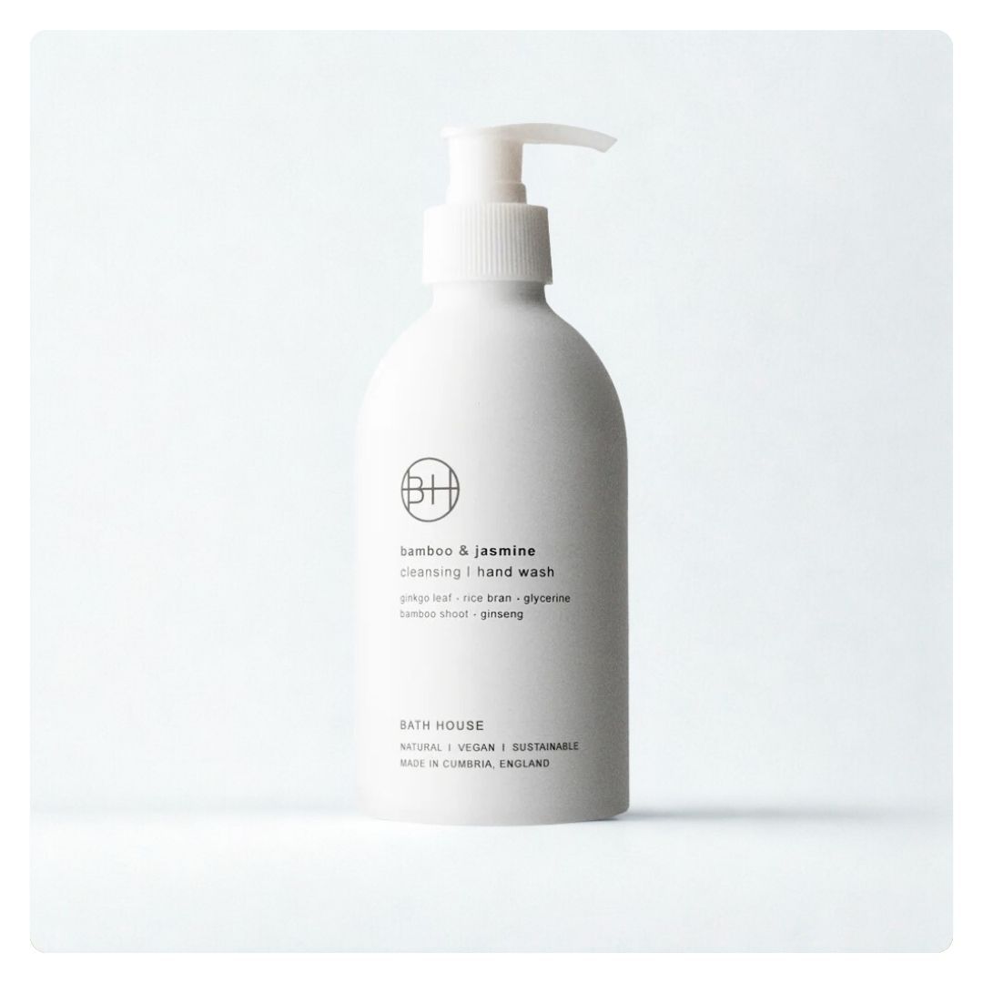 Bath House Bamboo and Jasmin Handwash 300ml Aluminium  
