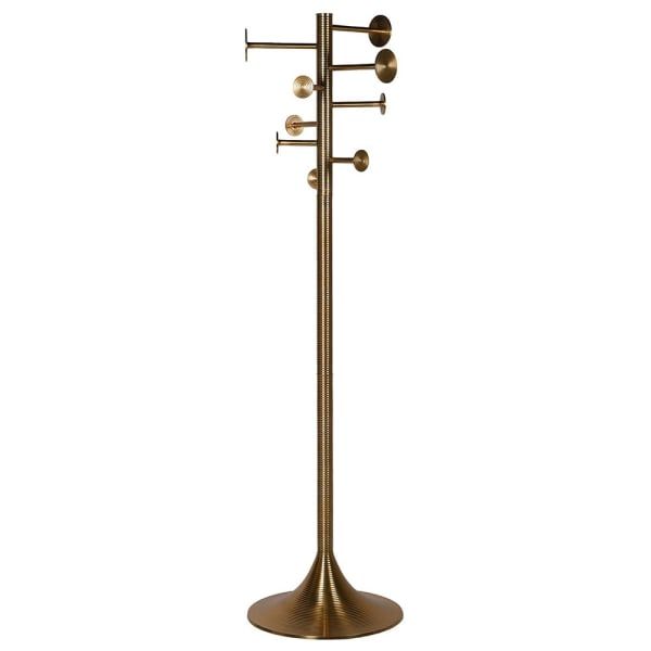  Parisian Brass Retro Multi Coat Hanger