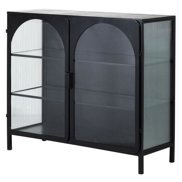 Midnight Arch Glass Cabinet