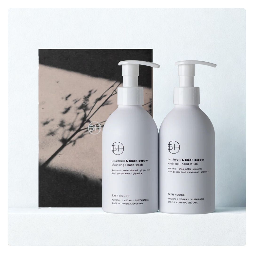 Bath House Patchouli and Black Pepper Handcare Gift Box 