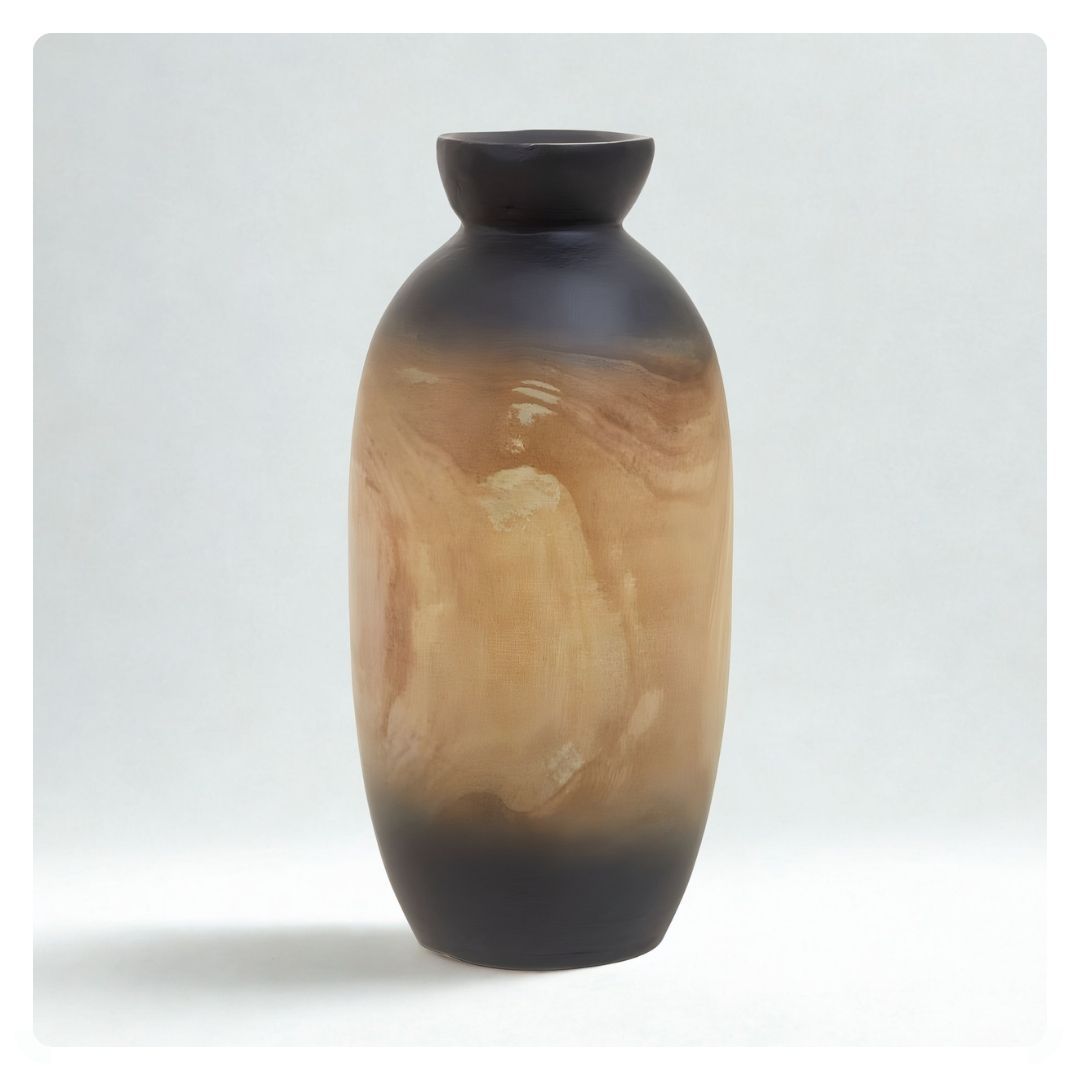 Arlo Ombre Wooden Vase Small