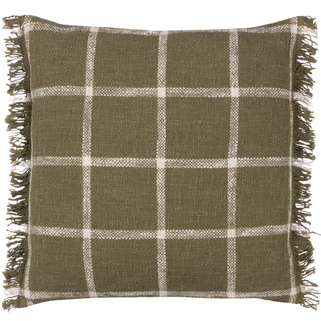 Beni 45 x 45cm Cushion in Moss & Natural