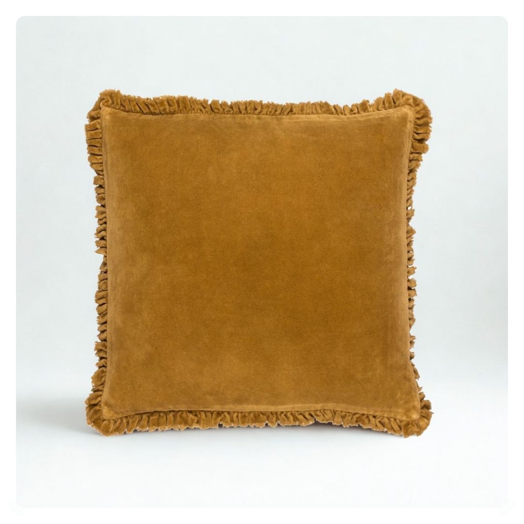 Bertie 45 x 45cm Cushion in Saffron