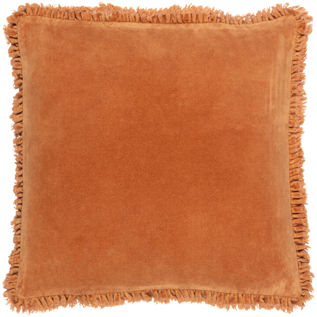 Bertie 45 x 45cm Cushion in Rust