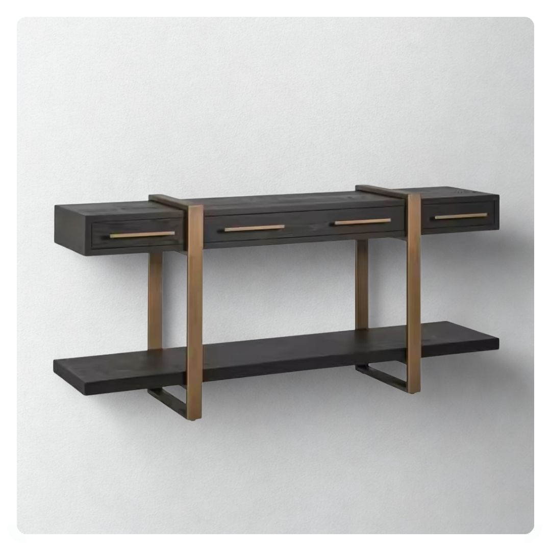 Cambon 3 Drawer Sideboard in Dark Coffee
