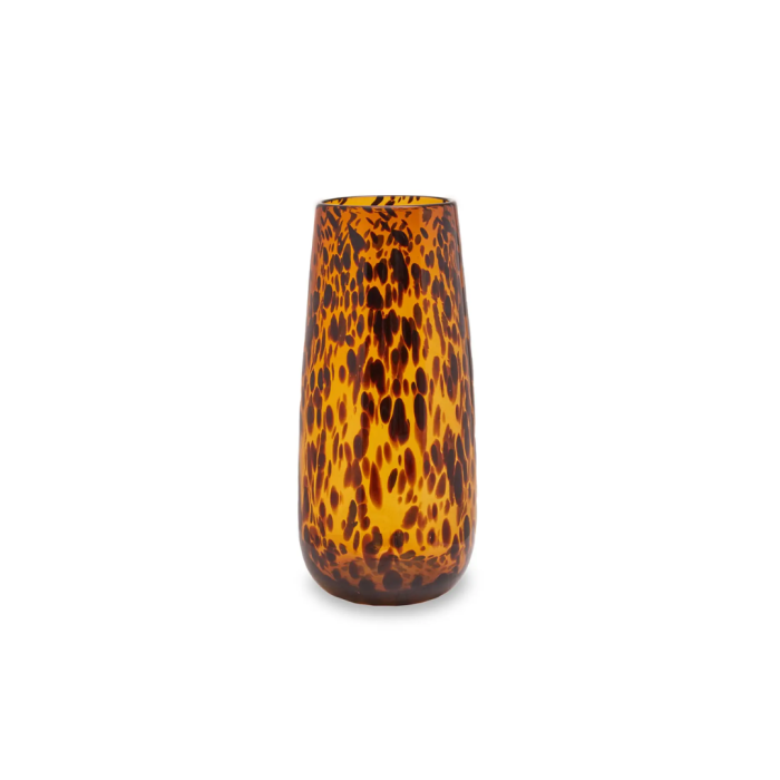 Celia Glass Vase Tortoise Shell Effect Large
