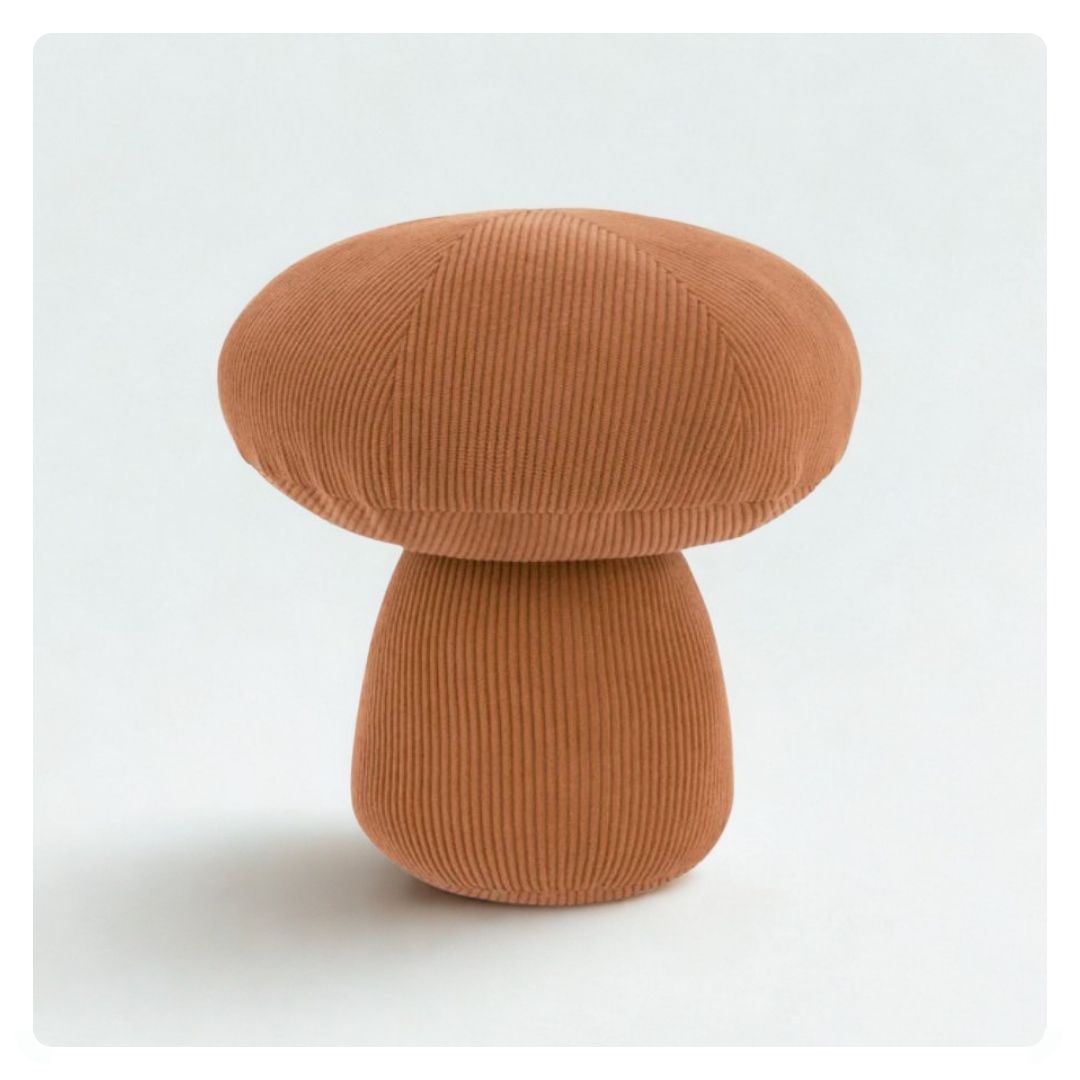 Cord Mushroom Door Stop in Rust