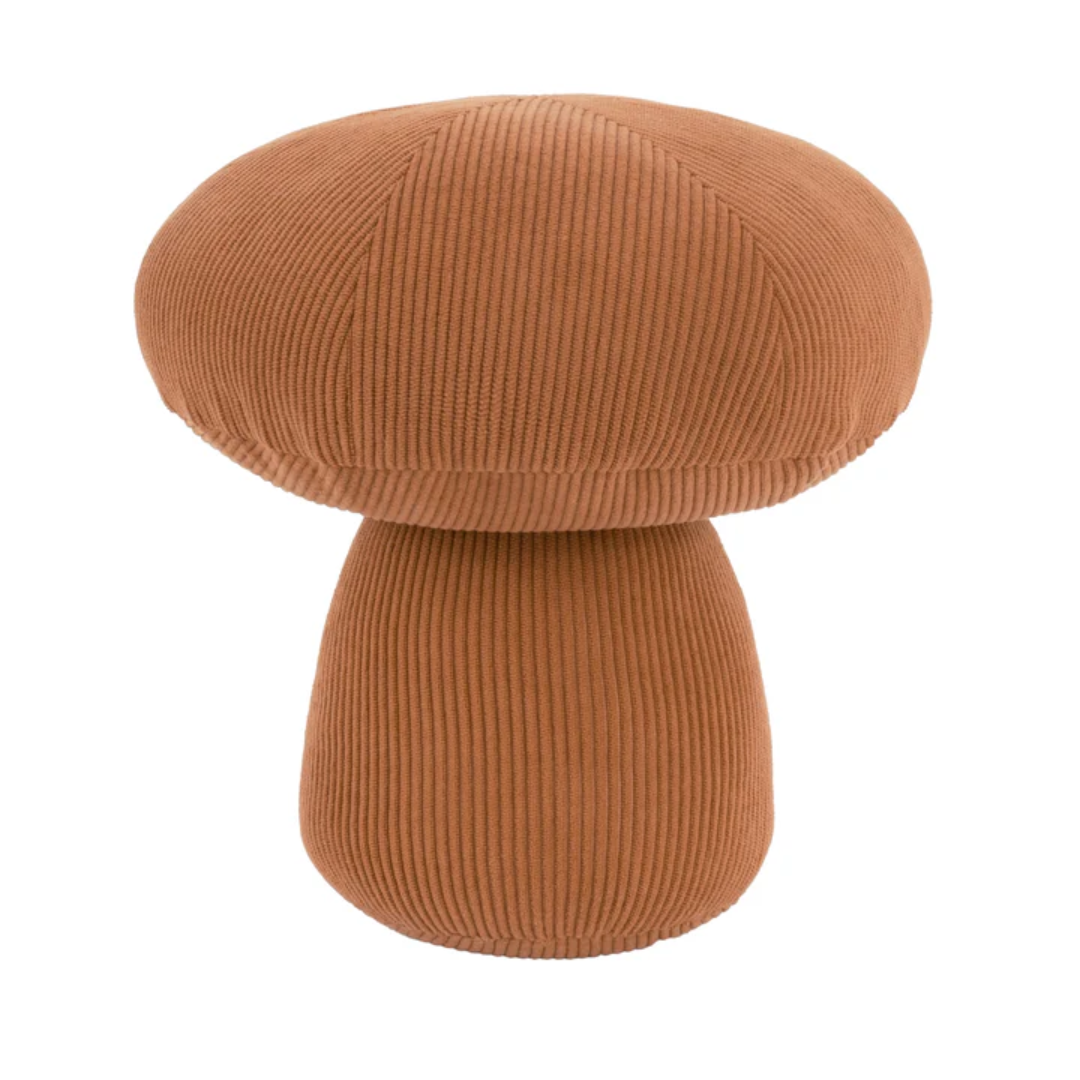 Cord Mushroom Door Stop in Rust