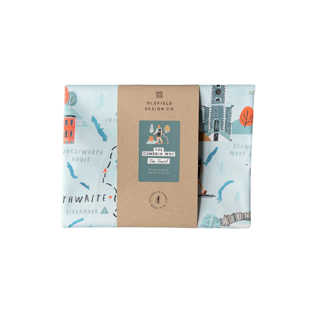 The Cumbria Way Tea Towel