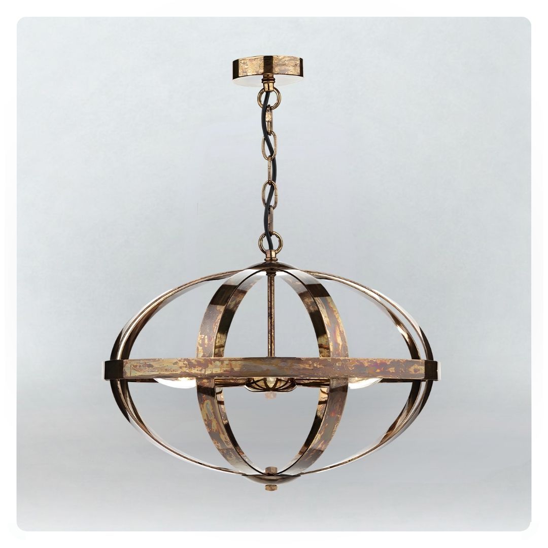 DAR Symbol 3 Light Pendant Copper