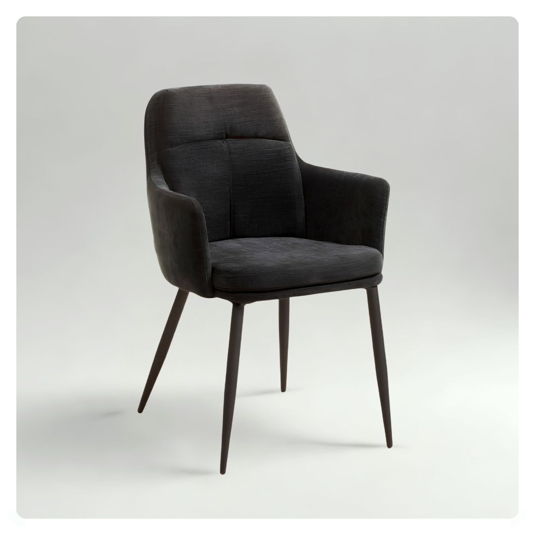 Donna Dining Chair in Miami Black