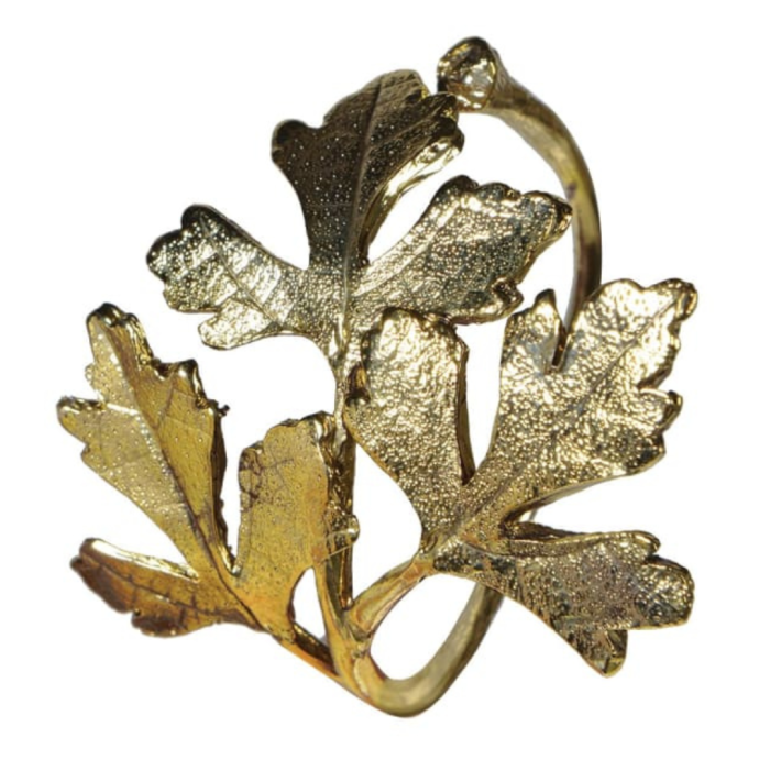 Set of 4 Leaf Napkin Rings