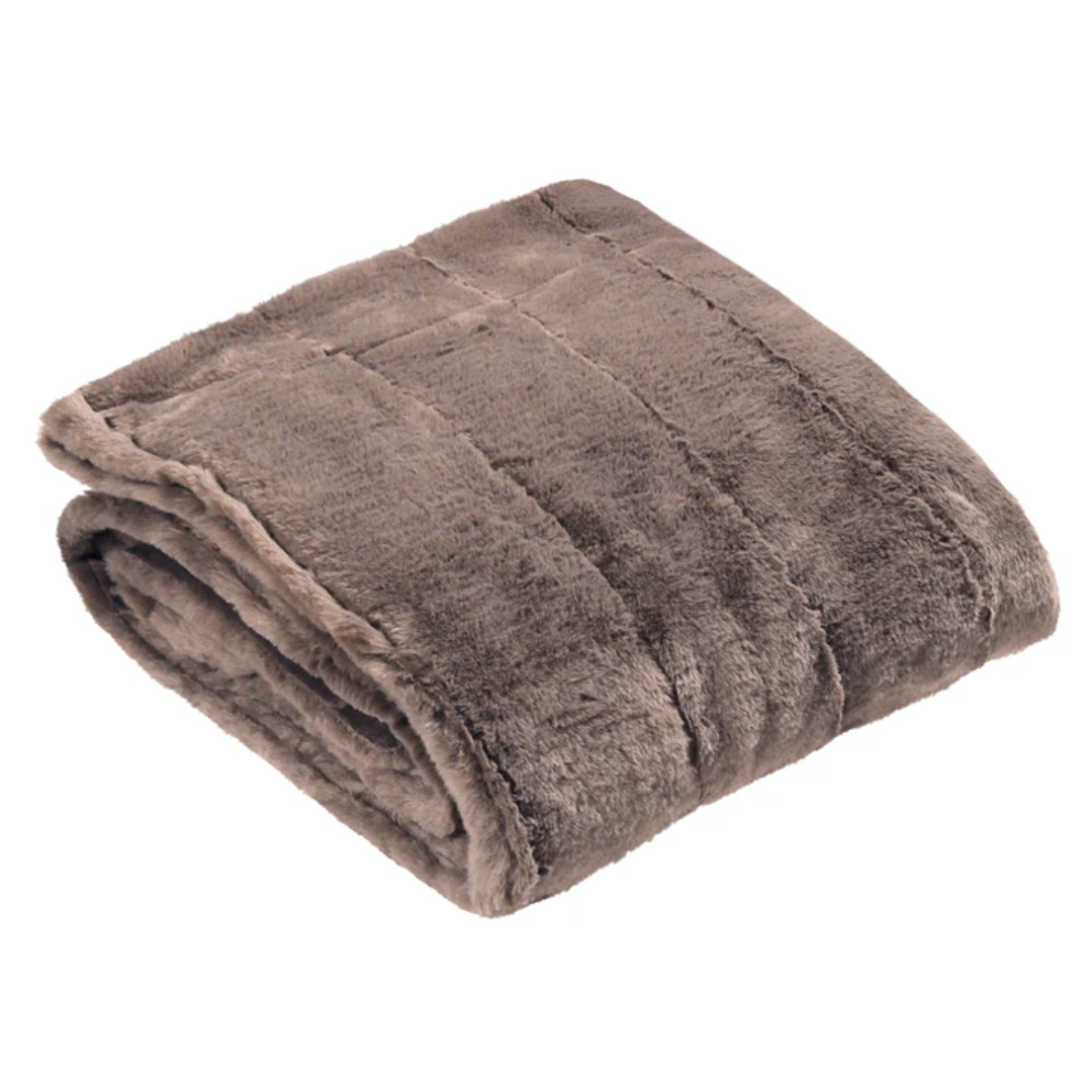 Empress 130 x 180cm Throw in Taupe