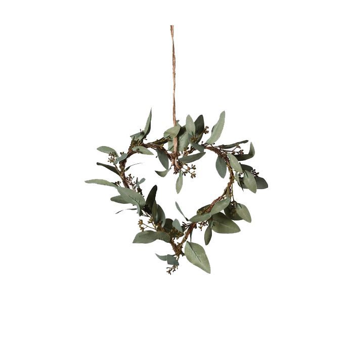 Eucalyptus Leaves Heart Decoration