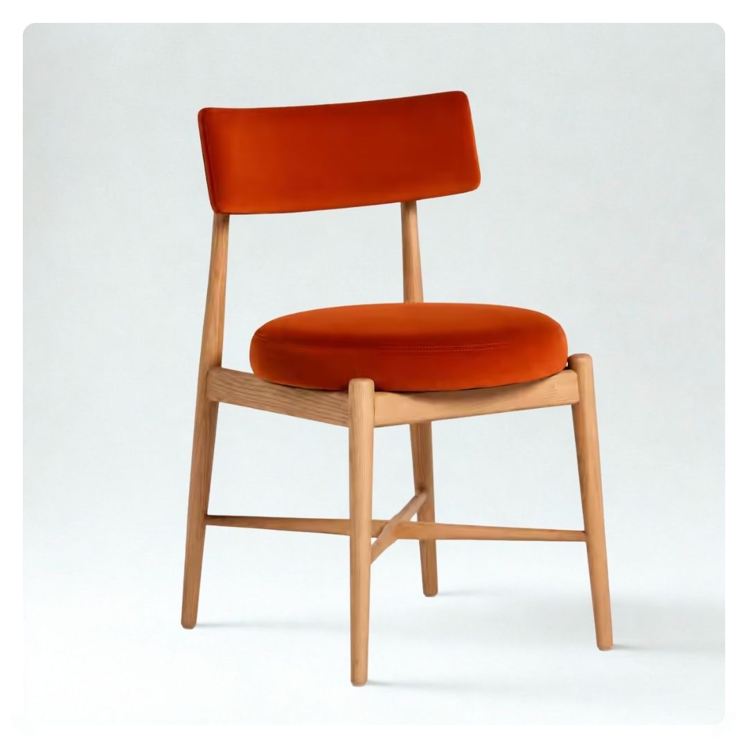 G Plan Flora Dining Chair in Orange