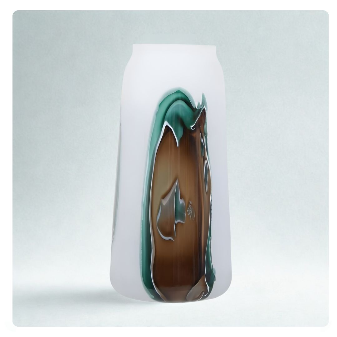 Hakan Multi-Colour Glass Vase Large