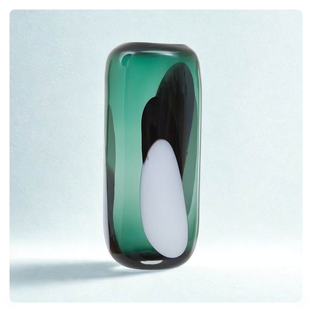 Hania Multi-Colour Glass Vase Large