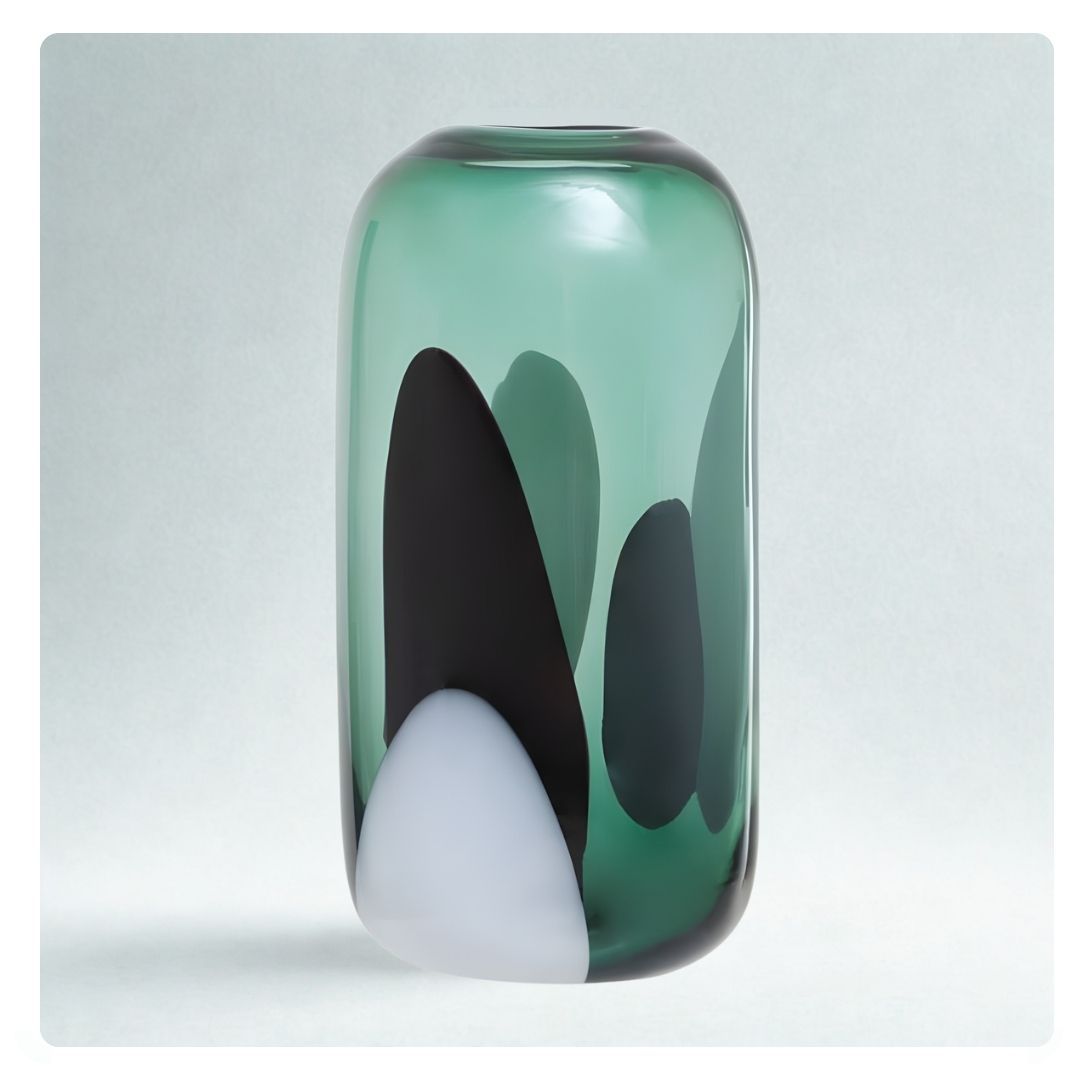 Hania Multi-Colour Glass Vase Small