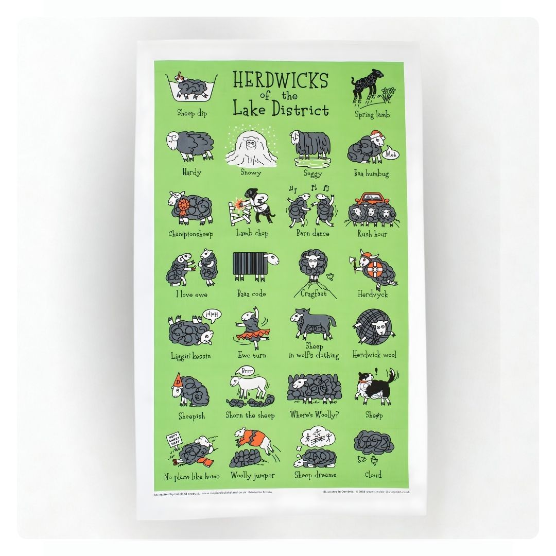 Herdwick of Lake District Tea Towel