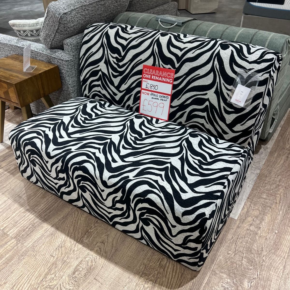 Apollo Sofa Bed in Zebra