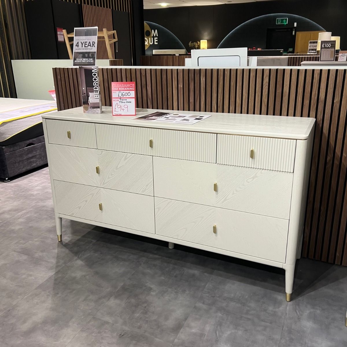 Bianco 7 Drawer Chest